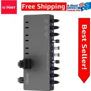 10 Isolated DC Output Guitar Pedal Power Supply with 4 AC Outlets & Noise Filter