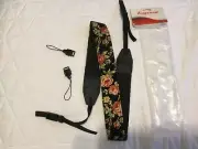 New Camera Shoulder Neck Strap Universal Multicolor Woven Floral Print Eggsnow