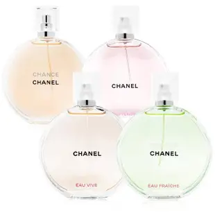 【CHANEL香奈兒】CHANCE 淡香水100ml 粉紅甜蜜/橙光輕舞/綠色氣息/黃色邂逅.四款任選(平行輸入)