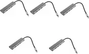 UKCOCO 5pcs 4 Splitter Adapter USB to Multiple USB Hub USB Multiple USB Port USB Ports USB Additional Ports for Laptop USB Port Hub USB Hub Aluminum Alloy Private Model Aluminum Shell