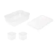 Crisper Refrigerator Storage Box Plastic Sealed Food Compartment Organizer Set