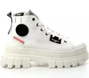 Palladium Revolt Hi TX 97242-127 Star White/Marshmallow Platform Boots 10 NEW