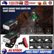 Bike Light Set Rechargeable Waterproof LED Bicycle Lights Headlight Front Rear