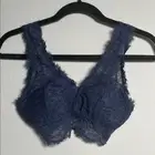 Aerie Eyelash Lace Padded Plunge Bralette