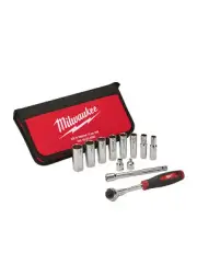 Milwaukee Tool 48-22-9000 12-Piece 3/8 in. Drive SAE Socket Set