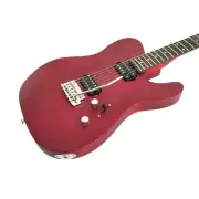 Kapok KA-TLSRD Solid Mahogany Body Electric Guitar,H-H Pickups,Wine-Red+Free Bag