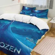 v2077 Bed Sheets Bedding Frozen 3-Piece Bedding Set Soft Warm And Comfortable Bed Set with 1 Duvet Cover And 2 Pillowcases Bed Sheets yuq2077