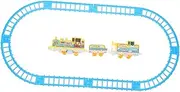 KOMBIUDA 1Set Electric Rail Train Model Set for Creative Steam Train with Spliced Track Educational Present for Ages Safe Material Vivid Colors for Imagination and Hands