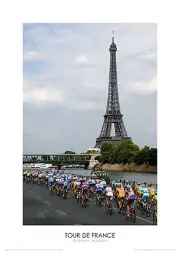 CYCLING TOUR DE FRANCE PHOTOGRAPH POSTER UNFRAMED - GRAHAM WATSON POSTER