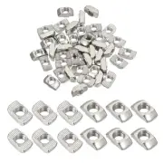 50pcs 4040 Series M8 T Nuts T Slot Nut Hammer Head Fastener Nut Silver