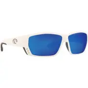 Costa Tuna Alley White Frame Sunglasses w/Blue Mirror 580G Lens 06S9009-90093862