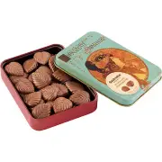 Cases of 10 Milk Chocolate Leaves Metal Tin 60g