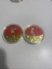 2- 1oz Pokemon Collectible Coins As Shown Not Silver Or Gold