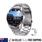 Smartwatch Sports Fitness Tracker Smart Call Watch iPhone Android SILVER Metal