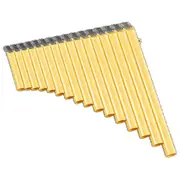 Flute 18 Pipes Panpipe Music Instrument Bag For Beginners Student Idea For Beginner Musician yellow