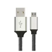 [AT-USBMICROBW-1M] 1m Micro USB Data Sync Charger Cable for Android Phone Tablet White