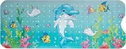 Baby Bath Mat,Cartoon Patterned Bath,Machine Washable Bathroom Shower, with Suction Cups and Drain Holes Bath Mats,for Kids No Slip Bathtub Mat 100x40cm
