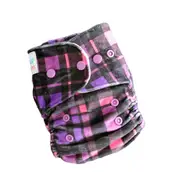 Front Snap Cloth Nappy #14 -minky