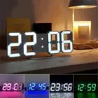 Usb Charging Thermometer Night Light Digital Clock LED Alarm Clocks Alarm Clock