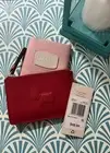 RADLEY LONDON Leather Puffy Small Zip Top Coin Purse Red New