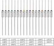 Hilitchi 85-Pcs 10A 250V Circuit Cut Off Temperature Thermal Cutoffs Fuse Assortment Kit - 100℃ to 280℃