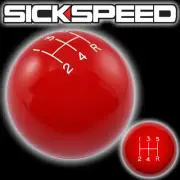 RED OL' SKOOL SHIFT KNOB FOR 5 SPEED SHORT THROW SHIFTER SELECTOR 10X1.5 (for: Honda)
