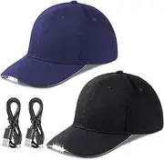 Hands-Free LED Baseball Cap 5 LED Battery-Powered Headlamp Hat, Featuring an LED Flashlight for Activities Like Fishing, Jogging, Camping, and Manual tasks.