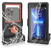 New Upgrade Universal Diving Case for iPhone and Samsung Galaxy Series Smartphones, Professional Diving Surfing Swimming Snorkeling 15m/50ft Waterproof Protective Photography Dry Bag with Lanyard