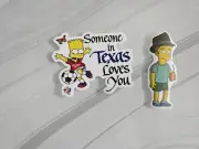 Sticker - Bart Simpson - Someone in Texas Loves You
