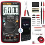 Bluetooth Multimeter Digital Tester Auto-ranging TRMS 6000 Counts Ohmmeter fo...