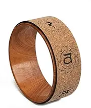 Yoga Pilates Wheel Cork Circle Prop Back Chest Hips Abdomen Stretch Roller