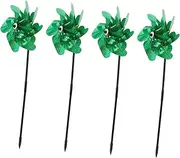 NOLITOY 4pcs Bird Repelling Windmills Outdoor Garden Decorations for Yards Parks Exhibitions Wind Spinners for Bird Deterrence Vibrant Design