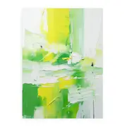 Green Blue Art Painting Canvas Print
