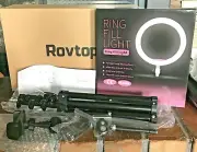 Rovtop 10 inch Ring Light with Stand Tripod, LED, Phone Holder for Selfie B