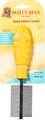 Dual Sided Flea Comb with Handle Made from Recycled Plastics Collected from Coa