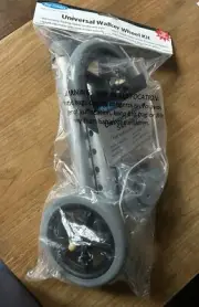 Top Glides Universal Walker Wheel Kit: 5 Inch Sport Wheels &Flexfit Ski Glides