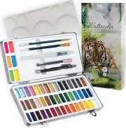 MozArt 51-Color Watercolor Paint Set + Accessories