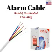 500ft Alarm Security Wire Cable 22/4 Gauge Solid Conductor UTP Unshielded CCA