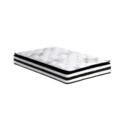Bedra Single Mattress Breathable Luxury Bed Bonnell Spring Foam Medium 22cm