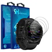 (3 Pcs) Garmin Fenix 7S Sapphire Solar Sports Screen Protector Full Coverage Tempered Glass Guard (Clear)