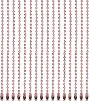 uxcell 20Pcs 5 Inch 12cm Ball Bead Chain, Metal Ball Chain with Connectors for Hanging Ornament Jewelry Necklace Dog Tag Keychain Christmas Decoration,Light Pink