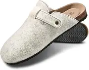[KEMISANT] Women Clogs,Comfort Clogs Slippers Nurse Work Shoes Unisex for Men Women with Cork-Footbed Cushion