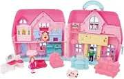 SOPOTUTU 1 Set Storage Box House House Kit House Kit Mold House with Accessories House with Simulation Light Mini Doll House Plastic Pink