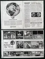 1964 NEW YORK WORLD'S FAIR Photo Copy Articles U S STEEL UNISPHERE GM Futurama