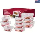 Versatile 10-Piece Mixed Size Glass Storage Set - Microwave & Oven Safe