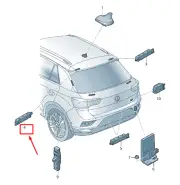NEW VW T-ROC A1 LEFT UPPER ANTENNA AMPLIFIER 2GA035577A