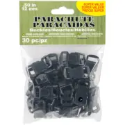 Pepperell Parachute Cord Buckles 12mm 30/Pkg-