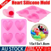 Candy Heart Silicone Mold Chocolate Ice Mould Soap Baking Cake Decor Fondant