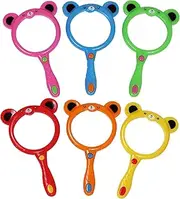 Kids Magnifying Glasses - Portable Mini Magnifying Glasses | Glass for Children in Random Colors | Cartoon Handheld Lenses for Reading Science Outdoor Exploration