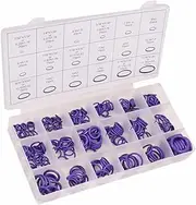 Luxshiny 270Pcs Gasket Assortment Kit Rubber Sealing Washers for Car Air Conditioning Repair High Temperature Resistant Oil Resistant Antistatic for Automotive